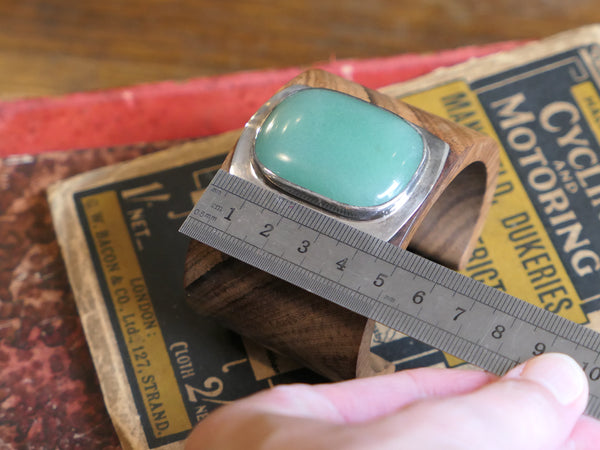 New Old Stock Rosewood Cuff with Aventurine