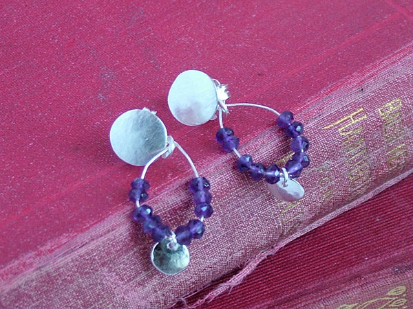 New Old Stock Sweet Amethyst Earrings