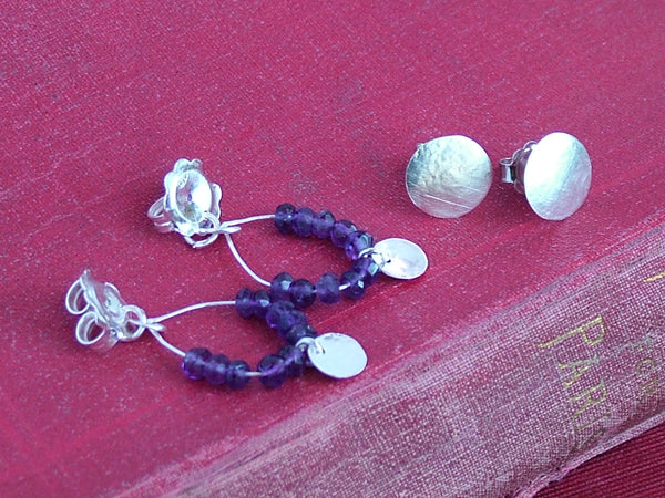 New Old Stock Sweet Amethyst Earrings